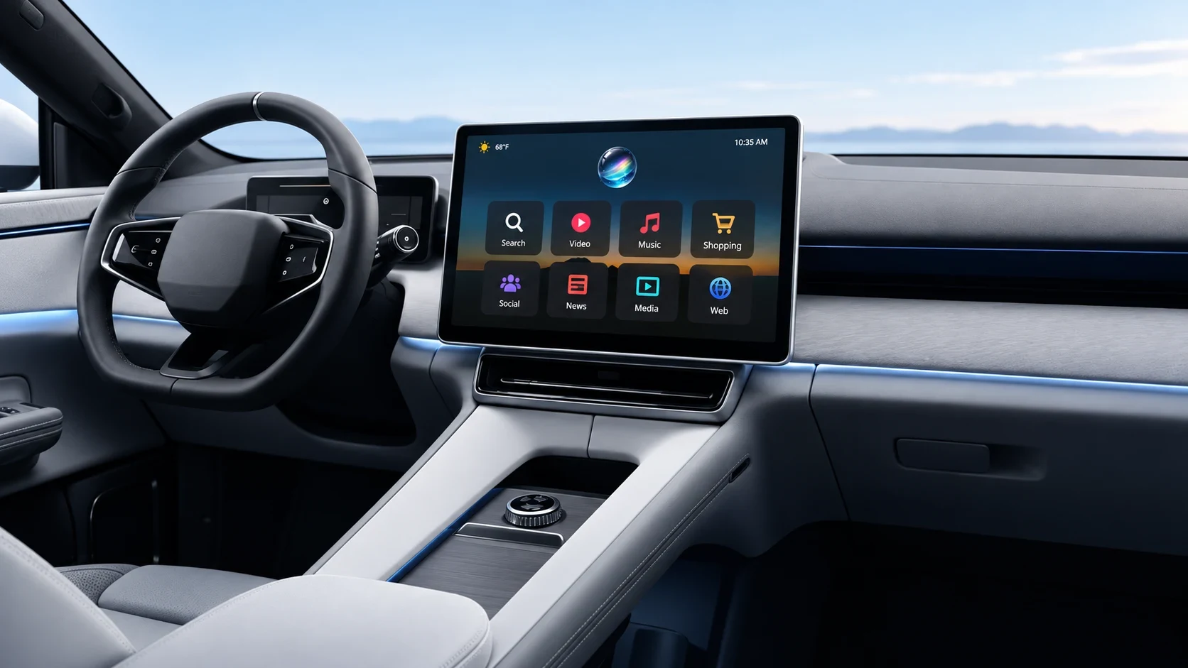 Browser on an in-vehicle display